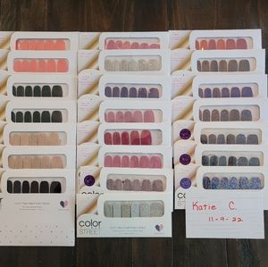 HUGE LOT OF 88 COLOR STREET SETS + MORE